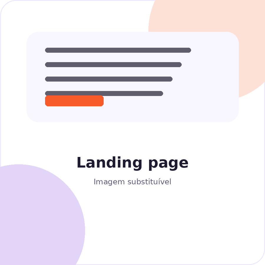 Imagem ilustrativa, Landing pages e páginas de venda