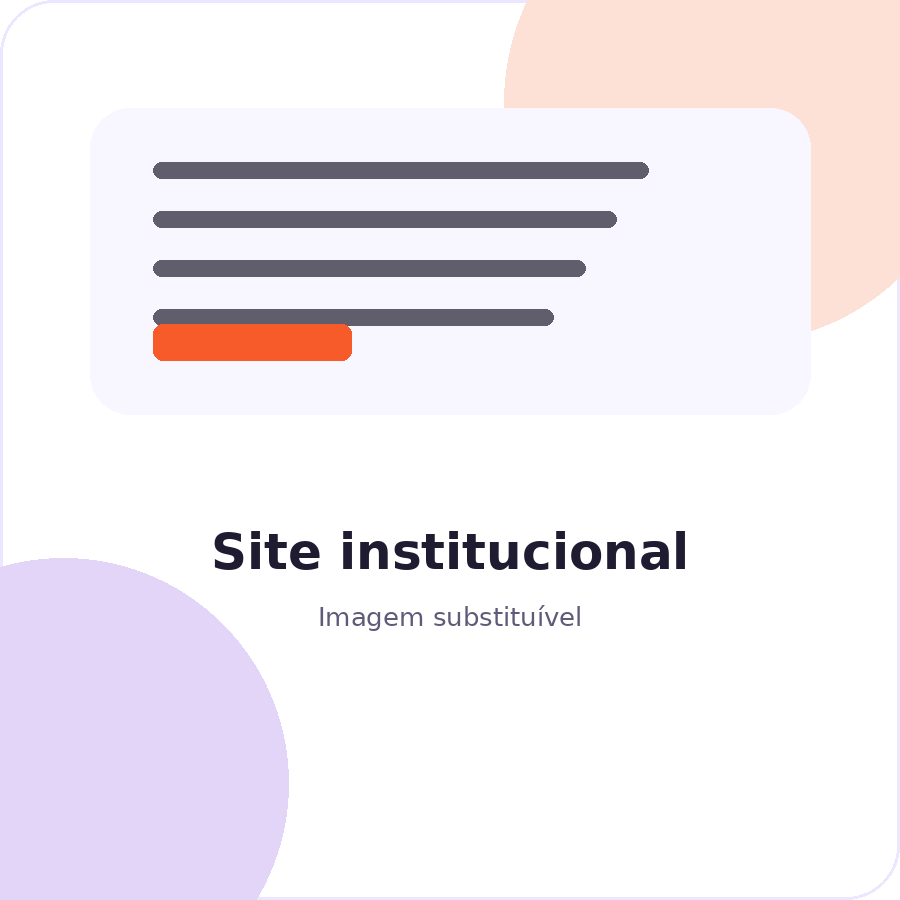 Imagem ilustrativa, Criação de sites institucionais